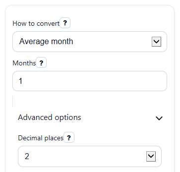 Example inputs for Months to Days Converter