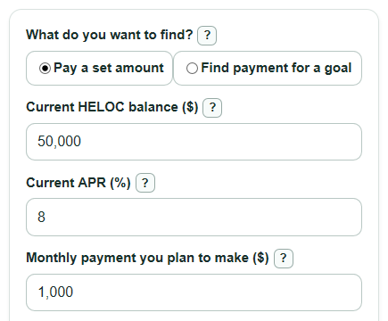 HELOC Payoff Calculator