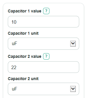 Parallel Capacitor Calculator Example Parallel Capacitor Calculator