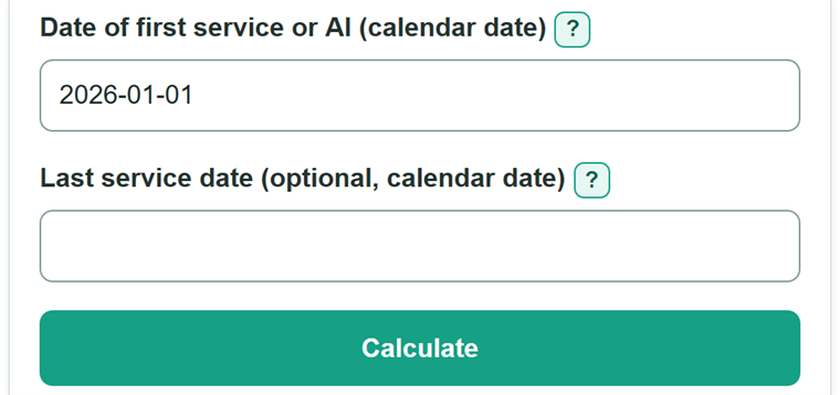 Example inputs for Swine Gestation Calculator